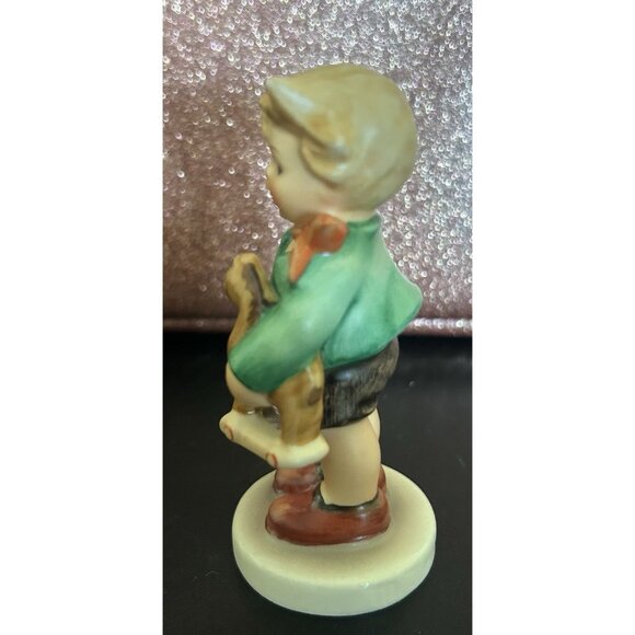 Vintage Hummel Goebel Figurine Boy with Toy Horse and Horn 239/C 3 1/2” TMK5 - Picture 4 of 6
